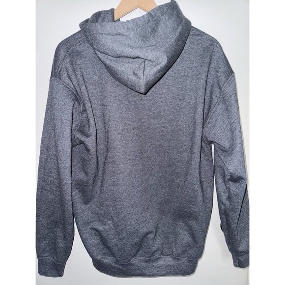 Adopt All The Dogs Hoodie Women’s Size Medium Dark Grey Pullover Sweatshirt - Picture 2 of 5